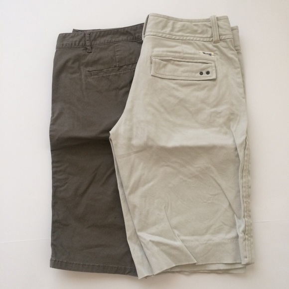 BUNDLE! Two Khaki Bermuda Shorts - Picture 1 of 8